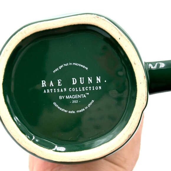 Rae Dunn "believe” 20oz. Coffee Mug Cup Green NWT - Picture 5 of 7